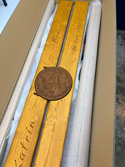 Gartenbank Yuna mit individuellem Inlay