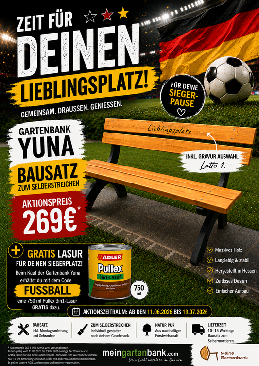 Gartenbank Yuna Fussball Aktion